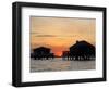 Houses on Stilts at Sunset, Bay of Arcachon, Gironde, Aquitaine, France, Europe-Groenendijk Peter-Framed Photographic Print