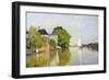 Houses on the Achterzaan-Claude Monet-Framed Premium Giclee Print