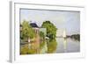 Houses on the Achterzaan-Claude Monet-Framed Giclee Print