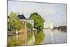 Houses on the Achterzaan-Claude Monet-Mounted Giclee Print