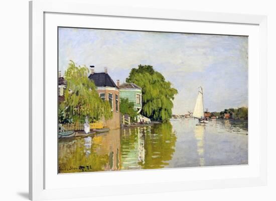 Houses on the Achterzaan-Claude Monet-Framed Giclee Print