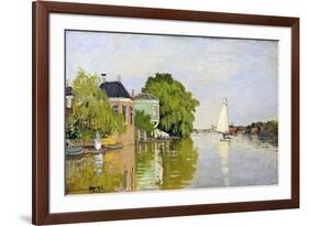 Houses on the Achterzaan-Claude Monet-Framed Giclee Print