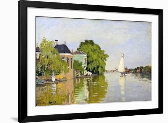 Houses on the Achterzaan-Claude Monet-Framed Giclee Print