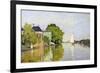 Houses on the Achterzaan-Claude Monet-Framed Giclee Print