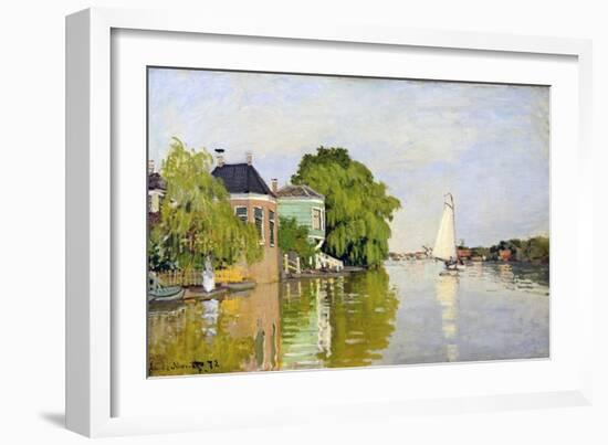 Houses on the Achterzaan-Claude Monet-Framed Giclee Print