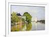 Houses on the Achterzaan-Claude Monet-Framed Giclee Print