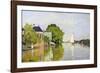 Houses on the Achterzaan-Claude Monet-Framed Giclee Print