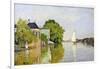 Houses on the Achterzaan-Claude Monet-Framed Giclee Print