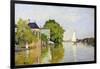 Houses on the Achterzaan-Claude Monet-Framed Giclee Print