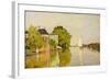 Houses on the Achterzaan-Claude Monet-Framed Art Print