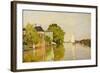 Houses on the Achterzaan-Claude Monet-Framed Art Print