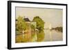 Houses on the Achterzaan-Claude Monet-Framed Art Print