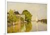 Houses on the Achterzaan-Claude Monet-Framed Art Print