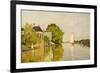 Houses on the Achterzaan-Claude Monet-Framed Art Print