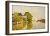 Houses on the Achterzaan-Claude Monet-Framed Art Print