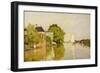 Houses on the Achterzaan-Claude Monet-Framed Premium Giclee Print