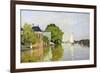 Houses on the Achterzaan-Claude Monet-Framed Premium Giclee Print