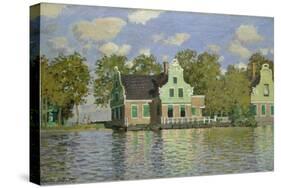 Houses on the Bank of the River Zaan, 1871/72-Claude Monet-Stretched Canvas