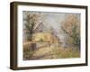 Houses on the Banks of the L'Eure, Louviers; Maisons Au Bord De L'Eure, Louviers, 1902-Gustave Loiseau-Framed Giclee Print