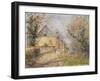 Houses on the Banks of the L'Eure, Louviers; Maisons Au Bord De L'Eure, Louviers, 1902-Gustave Loiseau-Framed Giclee Print