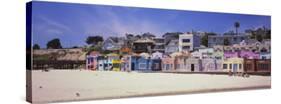 Houses on the Beach, Capitola, Santa Cruz, California, USA-null-Stretched Canvas