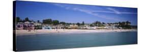 Houses on the Beach, Capitola, Santa Cruz, California, USA-null-Stretched Canvas