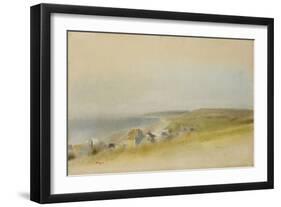 Houses on the Cliff Edge at Villers-Sur-Mer, 1869-Edgar Degas-Framed Giclee Print