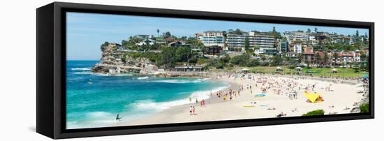 Houses on the Coast, Bronte Beach, Sydney, New South Wales, Australia-null-Framed Stretched Canvas