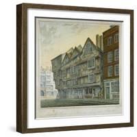 Houses on the Corner of Chancery Lane and Fleet Street, City of London, 1798-William Capon-Framed Giclee Print