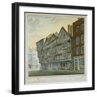 Houses on the Corner of Chancery Lane and Fleet Street, City of London, 1798-William Capon-Framed Giclee Print