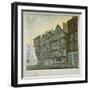 Houses on the Corner of Chancery Lane and Fleet Street, City of London, 1798-William Capon-Framed Giclee Print