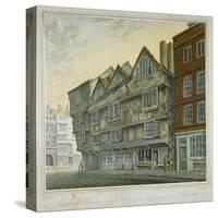 Houses on the Corner of Chancery Lane and Fleet Street, City of London, 1798-William Capon-Stretched Canvas