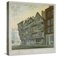 Houses on the Corner of Chancery Lane and Fleet Street, City of London, 1798-William Capon-Stretched Canvas