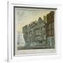 Houses on the Corner of Chancery Lane and Fleet Street, City of London, 1798-William Capon-Framed Giclee Print