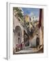 Houses on the Costiera of the Sorrentine Peninsula-Giacinto Gigante-Framed Giclee Print