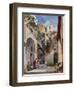Houses on the Costiera of the Sorrentine Peninsula-Giacinto Gigante-Framed Giclee Print