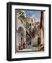 Houses on the Costiera of the Sorrentine Peninsula-Giacinto Gigante-Framed Giclee Print