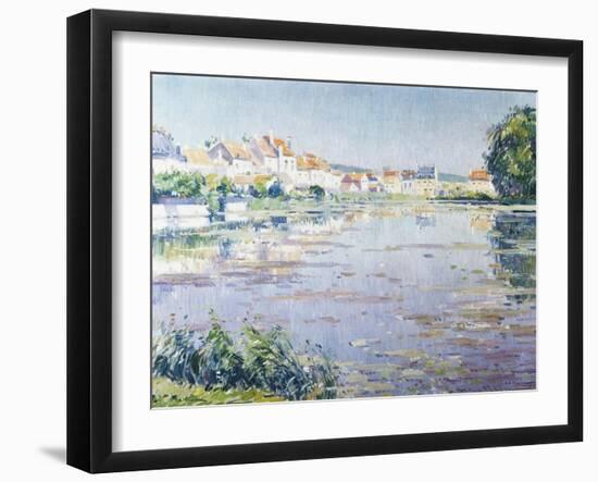 Houses on the Lake in Boitsfort-Paul Mathieu-Framed Giclee Print