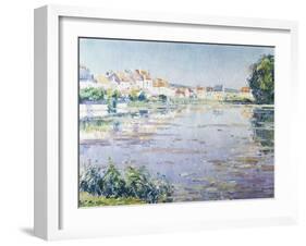 Houses on the Lake in Boitsfort-Paul Mathieu-Framed Giclee Print