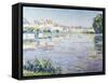 Houses on the Lake in Boitsfort-Paul Mathieu-Framed Stretched Canvas