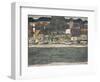 Houses on the River (The Old Tow), 1914-Egon Schiele-Framed Giclee Print