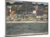 Houses on the River (The Old Tow), 1914-Egon Schiele-Mounted Giclee Print