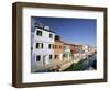 Houses on the Waterfront, Burano, Venice, Veneto, Italy, Europe-Sergio Pitamitz-Framed Photographic Print