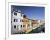 Houses on the Waterfront, Burano, Venice, Veneto, Italy, Europe-Sergio Pitamitz-Framed Photographic Print