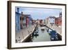 Houses on the waterfront, Burano, Venice, Veneto, Italy.-Nico Tondini-Framed Photographic Print