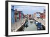 Houses on the waterfront, Burano, Venice, Veneto, Italy.-Nico Tondini-Framed Photographic Print