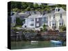 Houses on the Waters Edge in Fowey, Cornwall, England, United Kingdom, Europe-David Clapp-Stretched Canvas