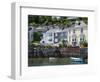 Houses on the Waters Edge in Fowey, Cornwall, England, United Kingdom, Europe-David Clapp-Framed Photographic Print