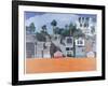 Houses under the Cliff, Santa Monica, USA, 2002-Peter Wilson-Framed Giclee Print