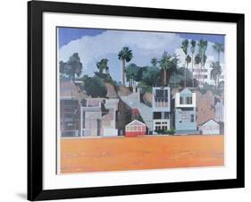 Houses under the Cliff, Santa Monica, USA, 2002-Peter Wilson-Framed Giclee Print